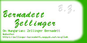 bernadett zellinger business card